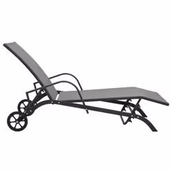 VidaXL 47845 outdoor chair Lounge Padded seat Steel, Textile Grey