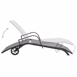 VidaXL 47845 outdoor chair Lounge Padded seat Steel, Textile Grey - Additional view 4