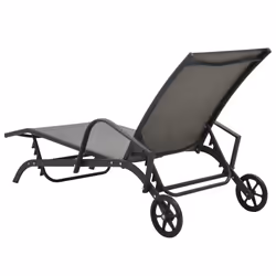 VidaXL 47846 outdoor chair Lounge Steel, Textile Grey - Additional view 5