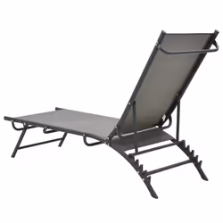 VidaXL 47848 outdoor chair Lounge Steel, Textile Grey - Additional view 6