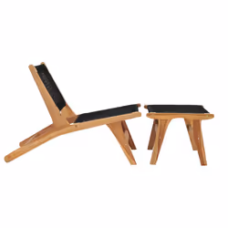 VidaXL 49368 outdoor chair Lounge Polyester, Teak