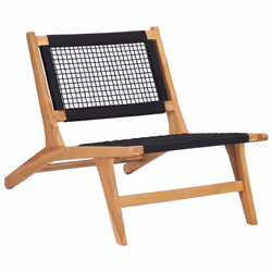 VidaXL 49368 outdoor chair Lounge Polyester, Teak - Additional view 4