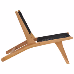 VidaXL 49368 outdoor chair Lounge Polyester, Teak - Additional view 5