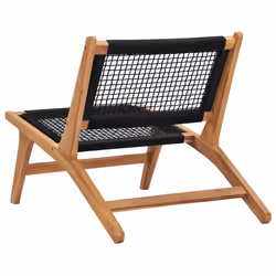 VidaXL 49368 outdoor chair Lounge Polyester, Teak - Additional view 7