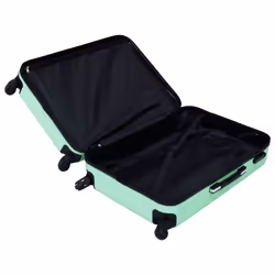 vidaXL 3x Hardcase Trolley Set Mint ABS Space-saving Travel Luggage Suitcase - Additional view 5