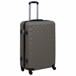 vidaXL 2x Hardcase Trolley Set Anthracite ABS Travel Luggage Bag Suitcase Set - Additional view 2