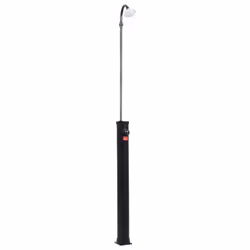 vidaXL Garden Solar Shower Black 215cm 8L Patio Swimming Pool Showering Stand
