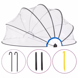vidaXL Pool Dome Home Garden Pool Accessory House Cover Tent Ground Cloth