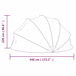 vidaXL Pool Dome Home Garden Pool Accessory House Cover Tent Ground Cloth - Additional view 10