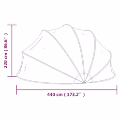 vidaXL Pool Dome Home Garden Pool Accessory House Cover Tent Ground Cloth - Additional view 9