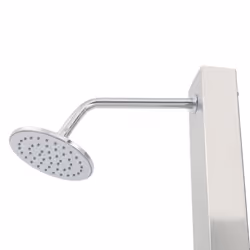 vidaXL Outdoor Shower with Tray WPC Stainless Steel Shower Panels with Bases - Additional view 6