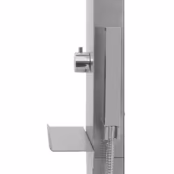 vidaXL Outdoor Shower with Tray WPC Stainless Steel Shower Panels with Bases - Additional view 7