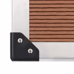 vidaXL Outdoor Shower with Tray WPC Stainless Steel Shower Panels with Bases - Additional view 9