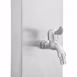 vidaXL Outdoor Shower with Tray WPC Stainless Steel Garden Shower Tower Panel - Additional view 6