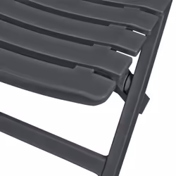 vidaXL 3 Piece Folding Bistro Set Plastic Anthracite Patio Dining Furniture
