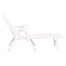 VidaXL 48754 outdoor chair Lounge Padded seat Plastic White - Additional view 5