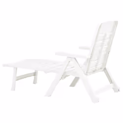 VidaXL 48754 outdoor chair Lounge Padded seat Plastic White - Additional view 6