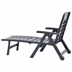 VidaXL 48756 outdoor chair Lounge Padded seat Plastic Anthracite - Additional view 6