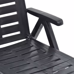 VidaXL 48756 outdoor chair Lounge Padded seat Plastic Anthracite - Additional view 8