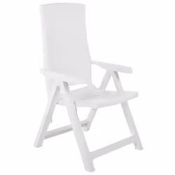 VidaXL 48760 outdoor chair Terrace Plastic White