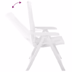 VidaXL 48760 outdoor chair Terrace Plastic White - Additional view 5