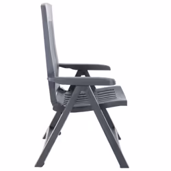 VidaXL 48761 outdoor chair Terrace Plastic Anthracite - Additional view 4