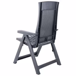 VidaXL 48761 outdoor chair Terrace Plastic Anthracite - Additional view 6