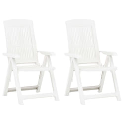VidaXL 48766 outdoor chair Terrace Plastic White