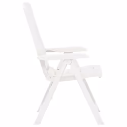 VidaXL 48766 outdoor chair Terrace Plastic White - Additional view 4