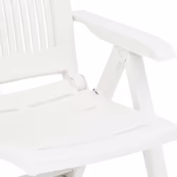 VidaXL 48766 outdoor chair Terrace Plastic White - Additional view 8