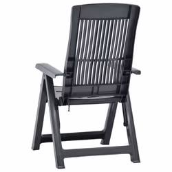 VidaXL 48768 outdoor chair Terrace Plastic Anthracite - Additional view 4