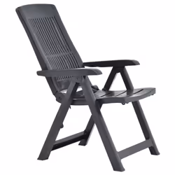 VidaXL 48768 outdoor chair Terrace Plastic Anthracite - Additional view 5