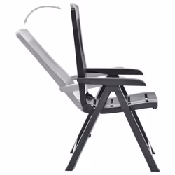 VidaXL 48768 outdoor chair Terrace Plastic Anthracite - Additional view 6