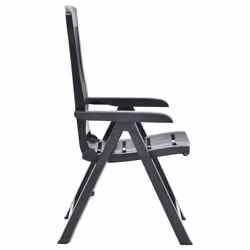 VidaXL 48768 outdoor chair Terrace Plastic Anthracite - Additional view 7