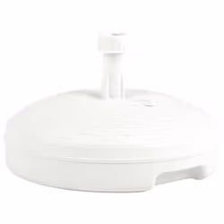 vidaXL Umbrella Base Sand/Water Filled White Plastic Rattan Home Parasol Base
