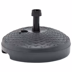 vidaXL Umbrella Base Sand/Water Filled Anthracite Plastic Rattan Parasol Base
