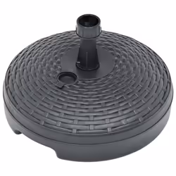 vidaXL Umbrella Base Sand/Water Filled Anthracite Plastic Rattan Parasol Base