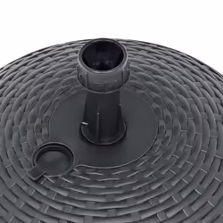vidaXL Umbrella Base Sand/Water Filled Anthracite Plastic Rattan Parasol Base - Additional view 4