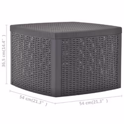 VidaXL 48776 outdoor table Mocha - Additional view 6