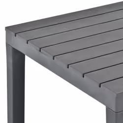 vidaXL Garden Table Anthracite 78cm Plastic Outdoor Terrace Stand Furniture