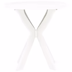 vidaXL Bistro Table White Ã70 cm Plastic Dining Table Outdoor Desk Garden Desk
