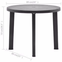 VidaXL 48807 outdoor table Anthracite - Additional view 6