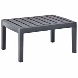 vidaXL Garden Table Anthracite Plastic Outdoor Garden Side Table Furniture