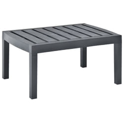 vidaXL Garden Table Anthracite Plastic Outdoor Garden Side Table Furniture