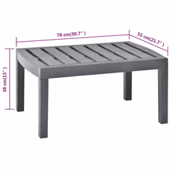 VidaXL 48816 outdoor table Mocha - Additional view 5