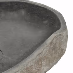 vidaXL Basin River Stone Sink Basin Washing Bowl Toilet Bathroom Basin Oval - Additional view 4