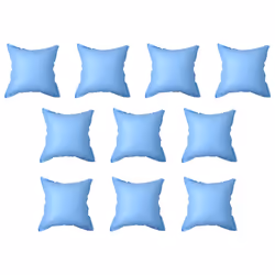 VidaXL Inflatable Winter Air Pillows, PVC, Blue