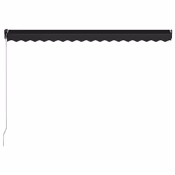 vidaXL Manual Retractable Awning Outdoor Patio Awning Sunshade Garden Canopy - anthracite - Additional view 4
