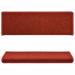 vidaXL Carpet Stair Treads Stair Mat Stair Step Protector Rug Decor 15 pcs Red