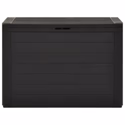 vidaXL Garden Storage Box Anthracite 78cm Outdoor Patio Cushion Deck Chest